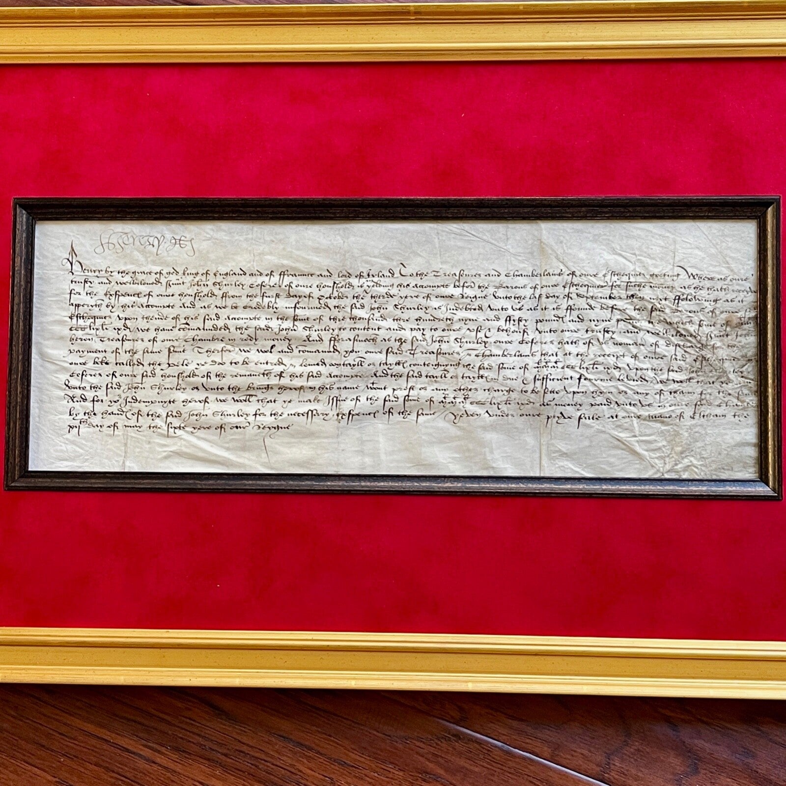 HENRY VIII * PSA/DNA * 1514 Royal Finance Autograph Document Signed * King of UK