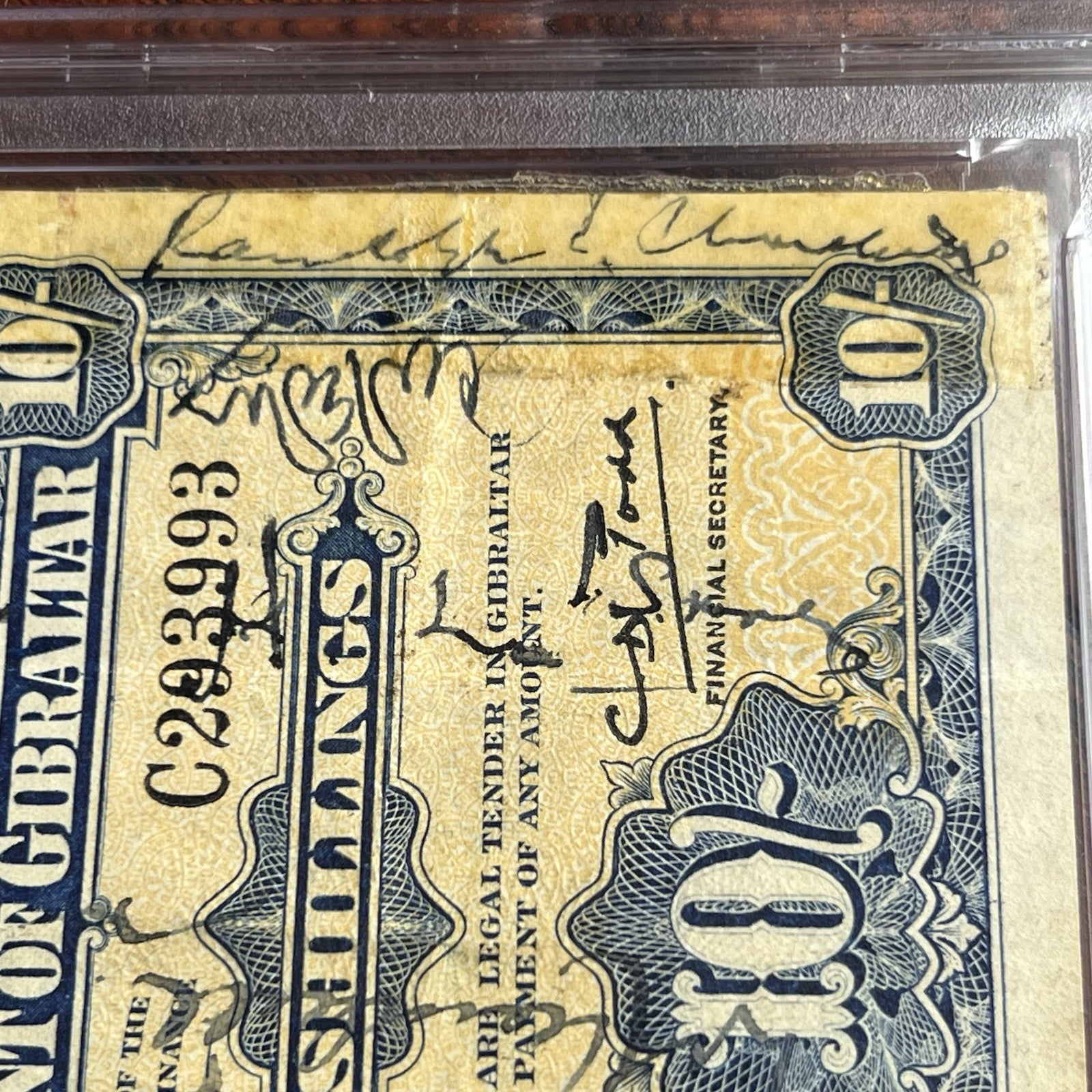 WINSTON S. CHURCHILL * Anthony Eden & Others 1943 SIGNED CURRENCY Autograph PSA