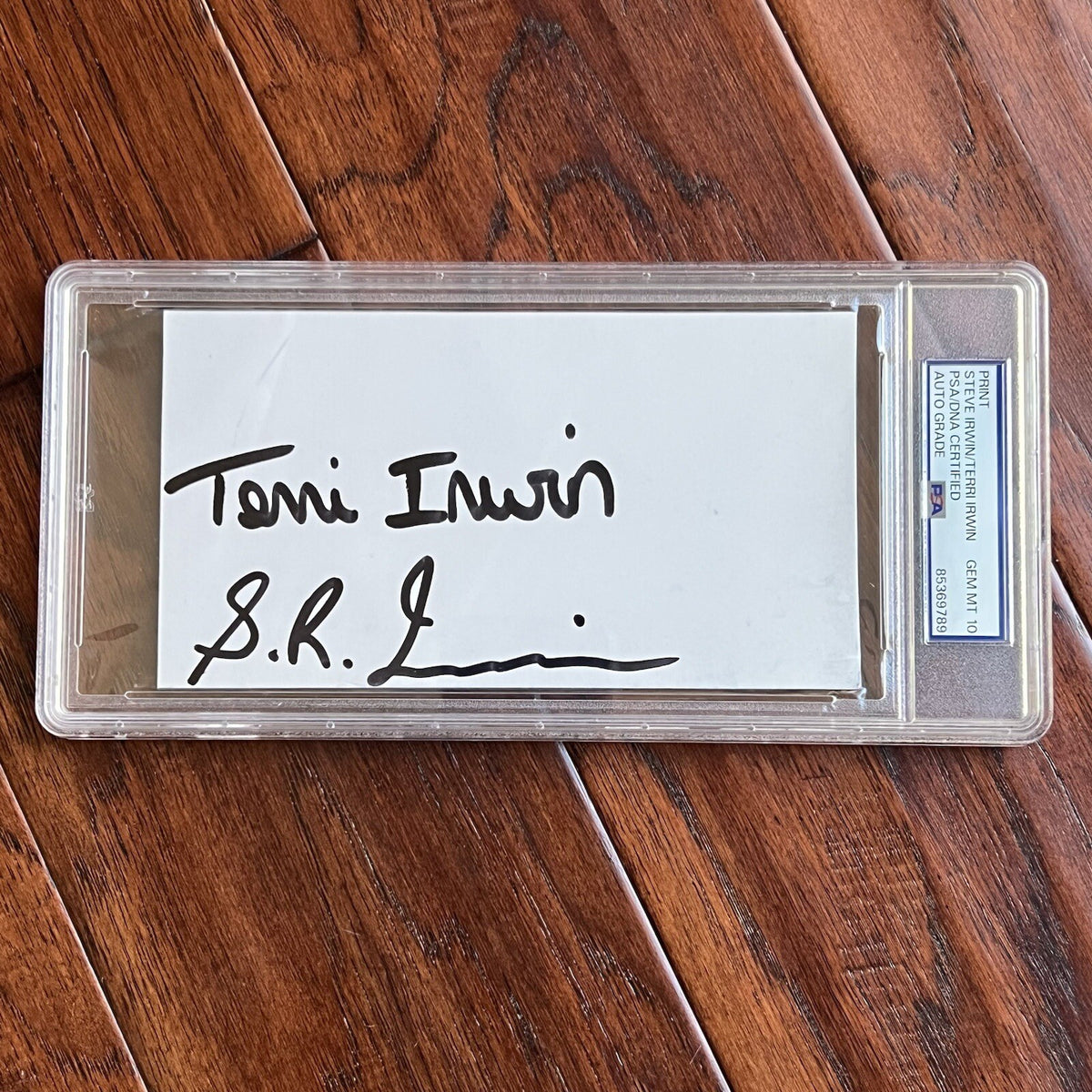 STEVE IRWIN * PSA Graded GEM 10 * Autograph CROCODILE HUNTER Custom Card Signed