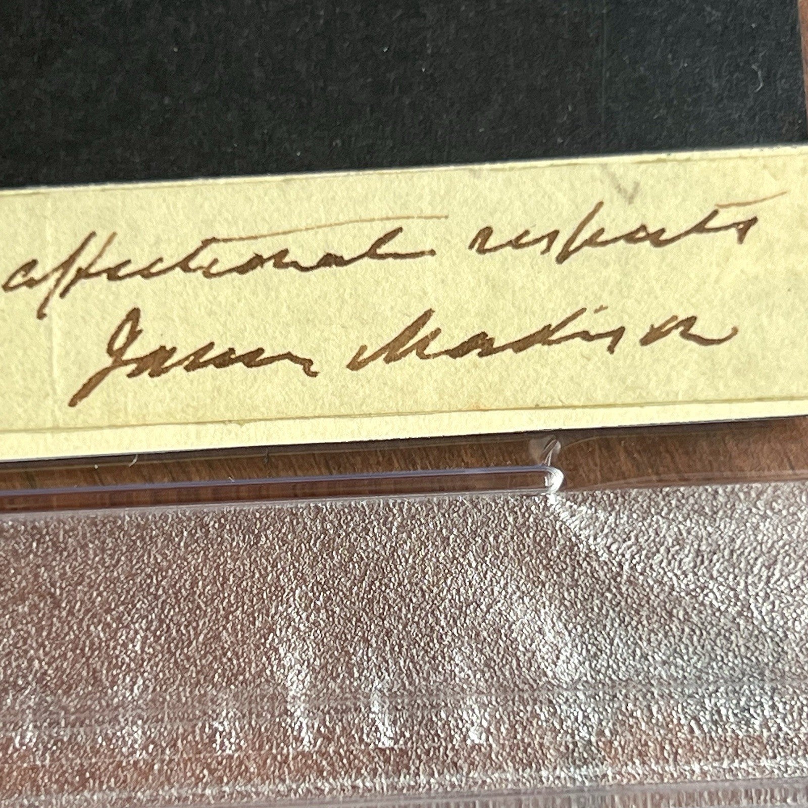 JAMES MADISON * PSA * Autograph Cut Signature CUSTOM CARD Signed Handwritten