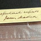 JAMES MADISON * PSA * Autograph Cut Signature CUSTOM CARD Signed Handwritten