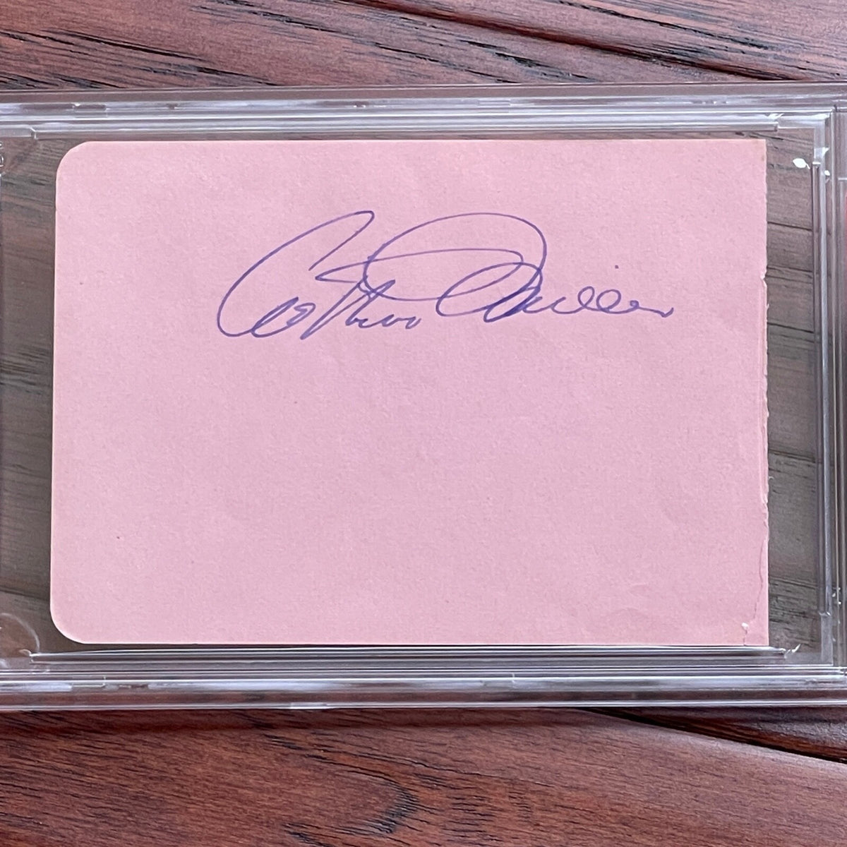 ARTHUR MILLER * PSA/DNA * Autograph Album Page Signed *  CRUCIBLE Playwright
