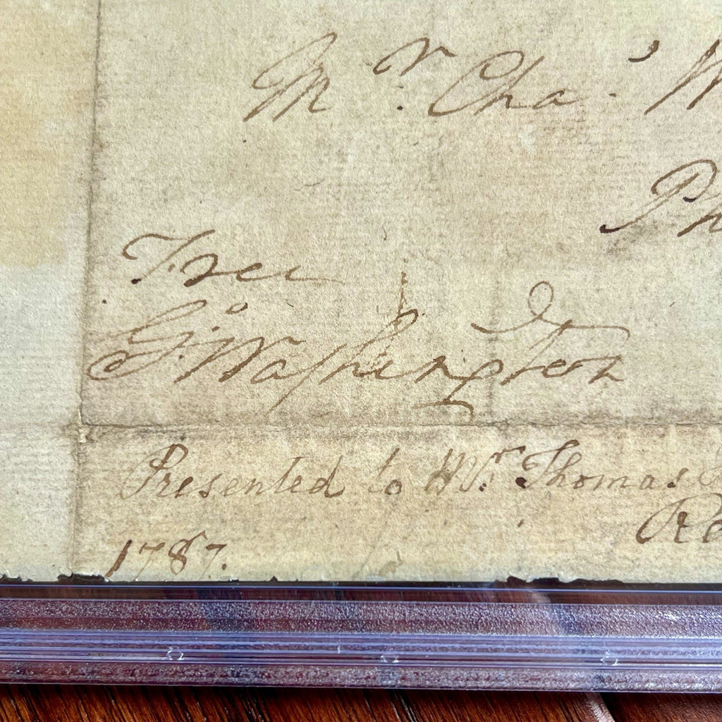 GEORGE WASHINGTON * PSA * Autograph FREE FRANK Signed Plus Rembrandt Peale Sig