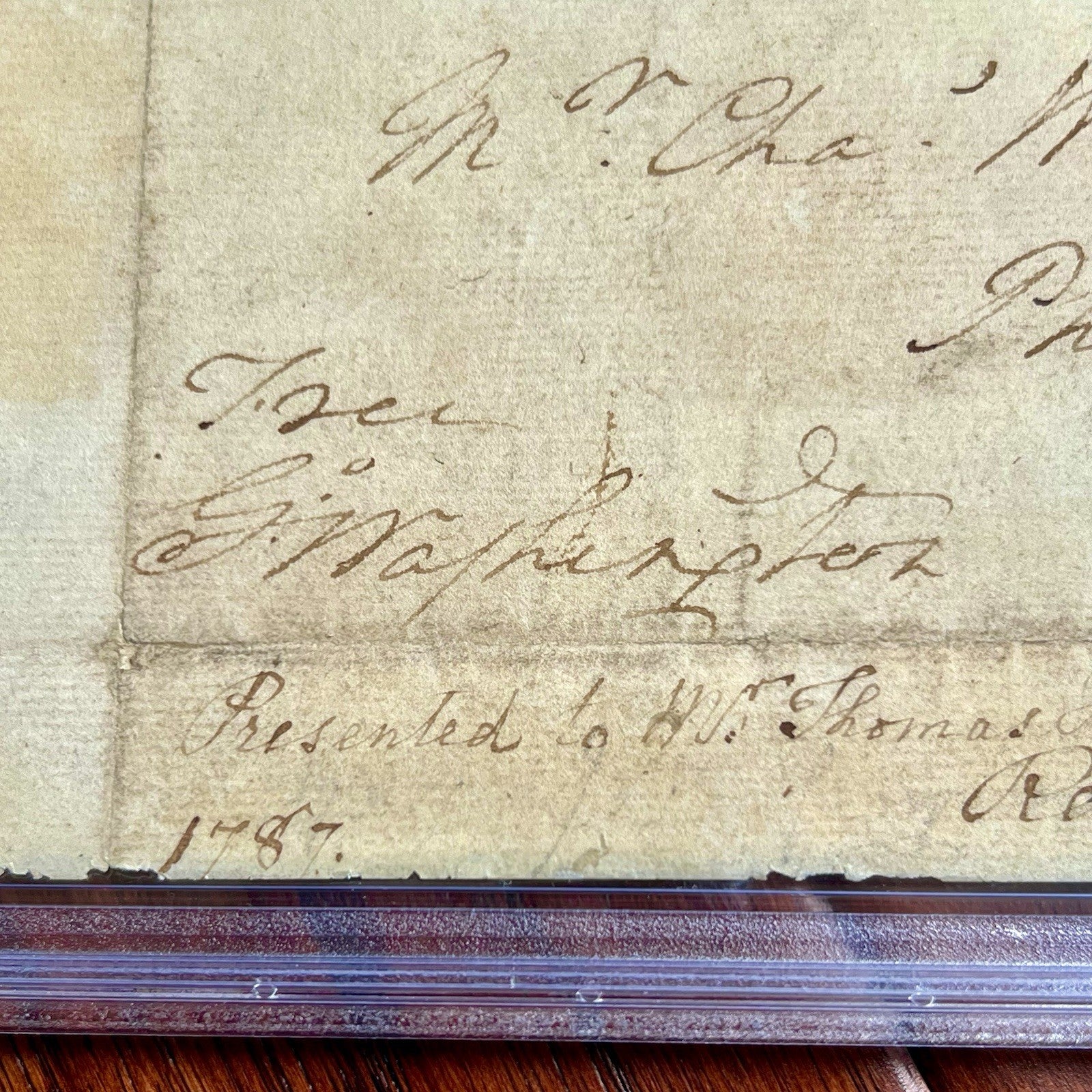 GEORGE WASHINGTON * PSA * Autograph FREE FRANK Signed Plus Rembrandt Peale Sig