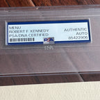 ROBERT F. KENNEDY * PSA * Autograph Democratic Committee Menu Signed 1964 RFK