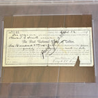 VIRGIL EARP * PSA * OK CORRAL Marshal AUTOGRAPH Loan Document SIGNED WYATT Bro