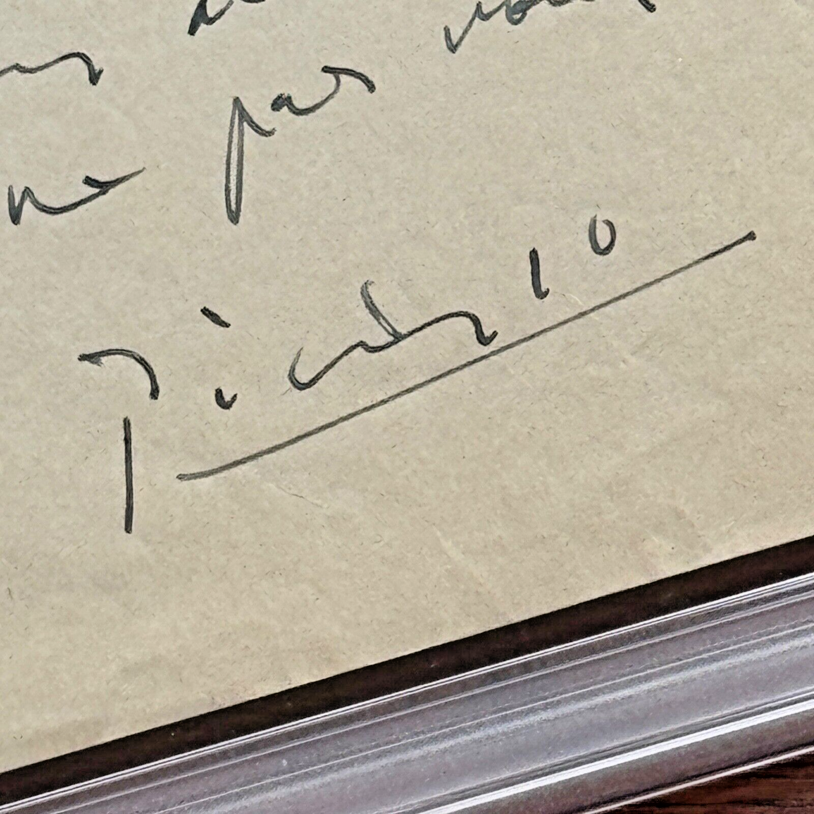 PABLO PICASSO * PSA/DNA * Handwritten AUTOGRAPH Letter SIGNED * PARIS 1953