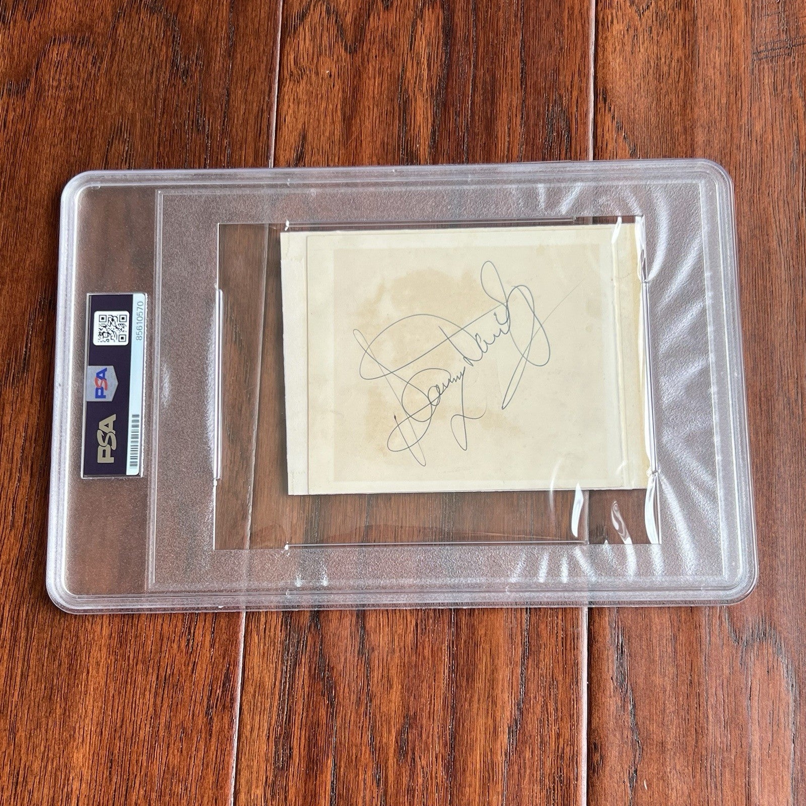 FRANK SINATRA & SAMMY DAVIS JR. * PSA * Autograph Card SIGNED * "Rat Pack" Duo