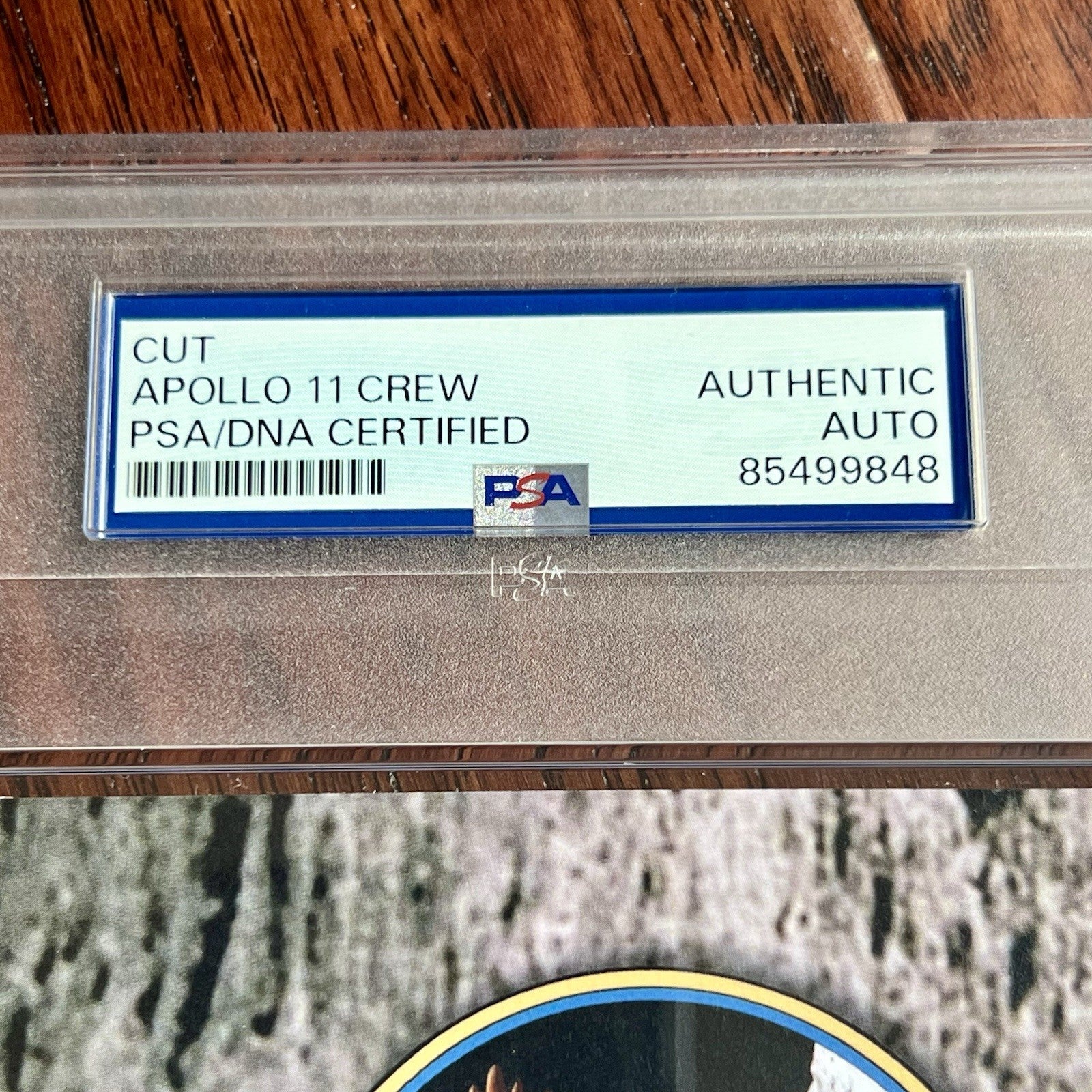 APOLLO 11 * PSA * Crew Signed Card Autographs * Neil Armstrong Aldrin Collins