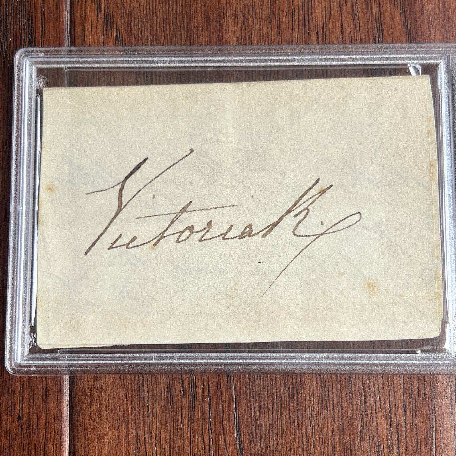 QUEEN VICTORIA * PSA * Autograph Cut Signature Signed During her Reign AS QUEEN