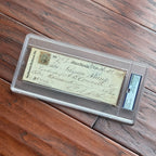 CHESTER ARTHUR * PSA/DNA * Autograph Handwritten Check Signed * NYC 1874