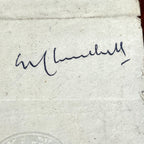 WINSTON S. CHURCHILL * PSA * Autograph BANK CHECK Endorsement Signed * UK PM