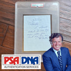 TED KENNEDY * PSA * Humorous "My Big Ass" AUTOGRAPH Note SIGNED * "The Senatoré"
