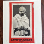 MAHATMA GANDHI * JSA * Double Signed AUTOGRAPH Photo * New Delhi