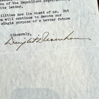 DWIGHT D. EISENHOWER * PSA * Autograph Letter Signed 8 DAYS BEFORE INAUGURATION