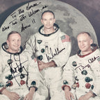 APOLLO 11 * PSA * Crew Signed AUTOGRAPH Red Number Type 1 Photo * Neil Armstrong