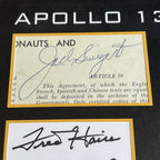 APOLLO 13 * PSA * CREW SIGNED AUTOGRAPH PRESENTATION * JACK SWIGERT JAMES LOVELL