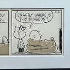 CHARLES SCHULZ * Original Drawn CHARLIE BROWN Artwork Comic Strip * Un Signed