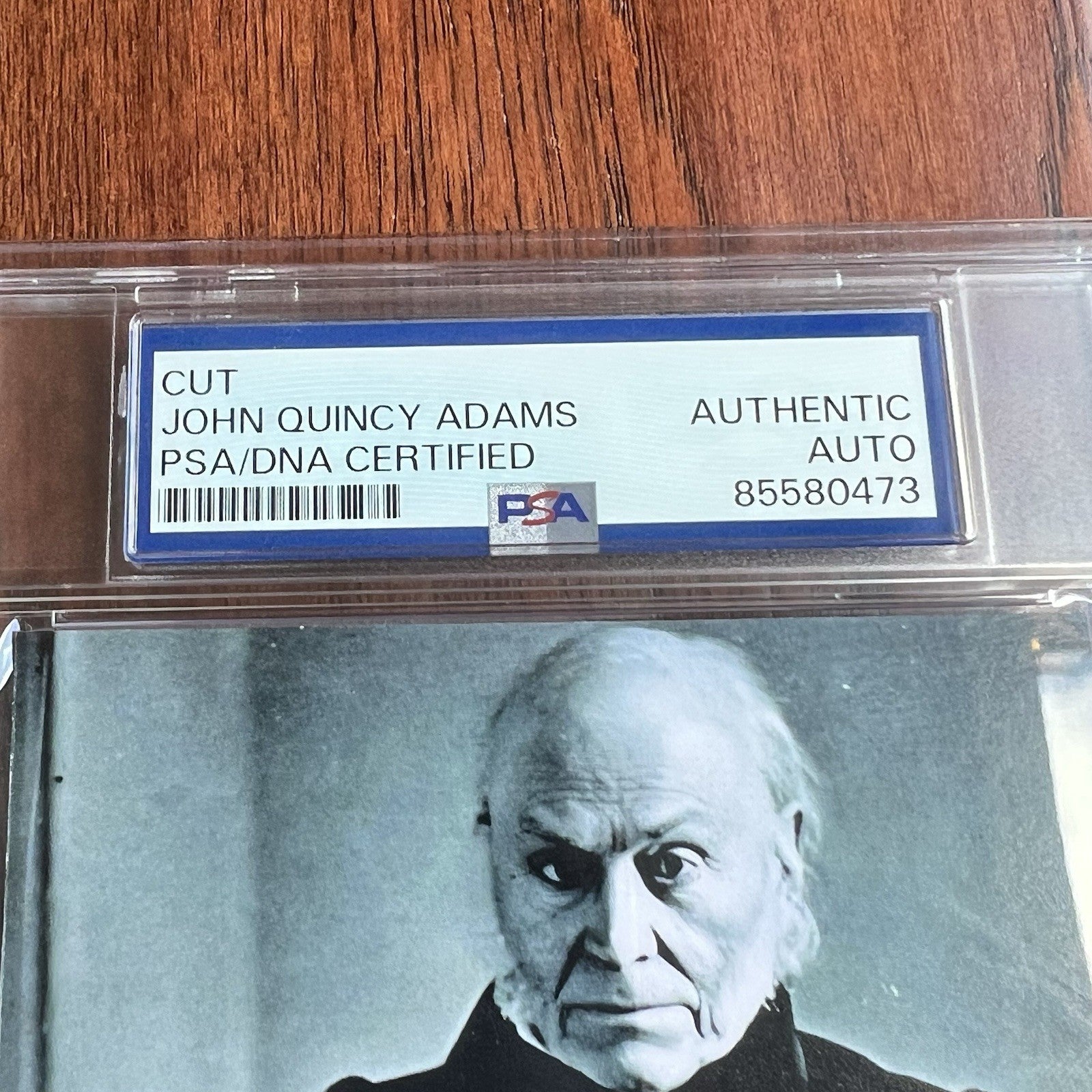 JOHN QUINCY ADAMS * PSA * Autograph Cut Signature Signed President Photo