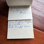 JACK RUBY * BAS * Oswald Shooter Mini HANDWRITTEN NOTEPAD * not Autograph Signed
