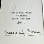 PRINCESS DIANA & KING CHARLES III * PSA * Autograph Family Xmas Card Signed 1983
