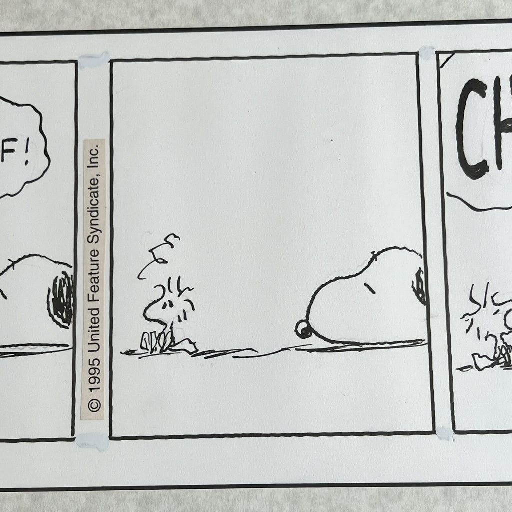 CHARLES SCHULZ * PSA * Original Snoopy Artwork Strip Signed * Autograph Drawing