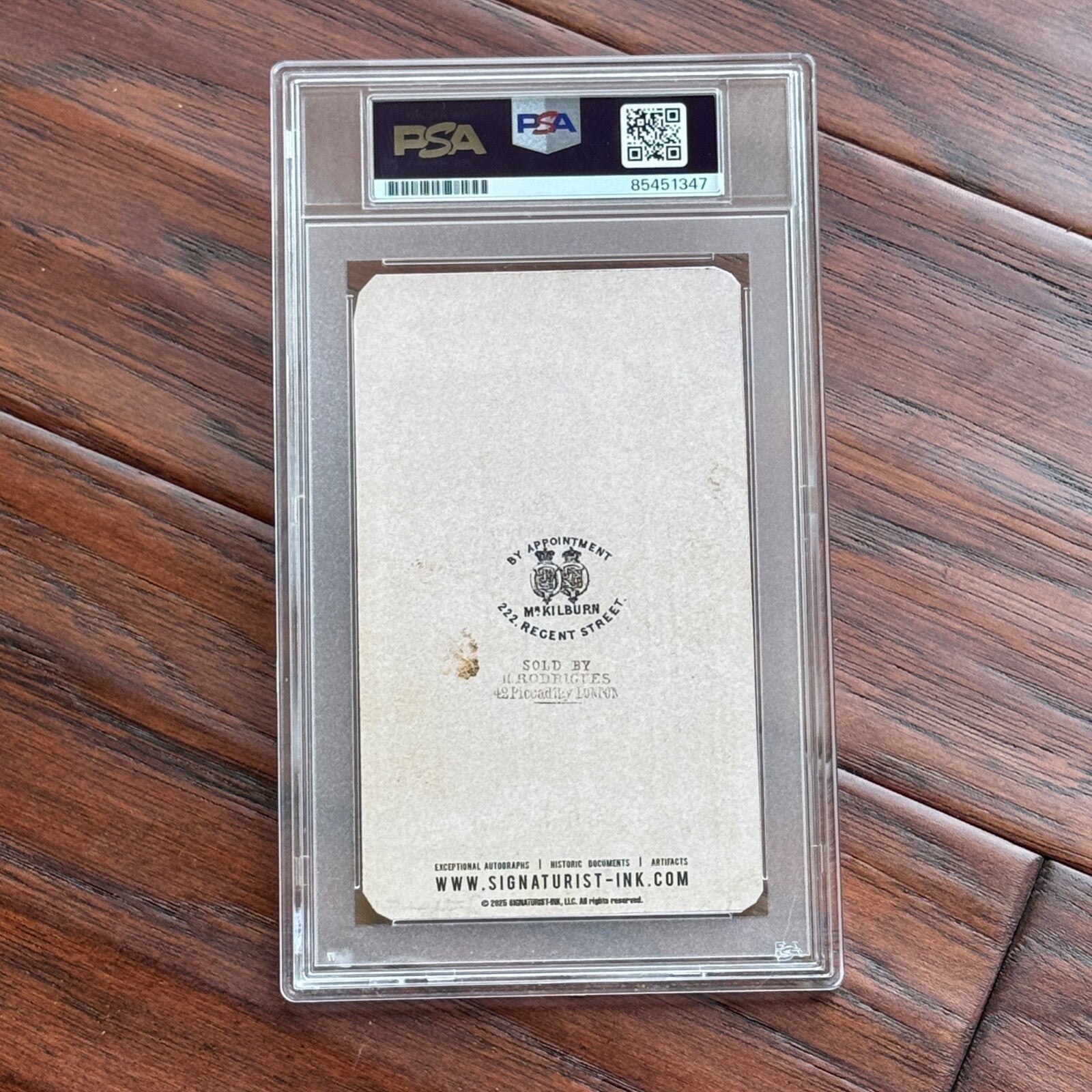 FLORENCE NIGHTINGALE * PSA *  Fine AUTOGRAPH CDV Cut Signature SIGNED * Nurse