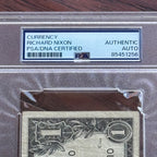 RICHARD NIXON * PSA * Autograph $1 Bill CURRENCY Signed * One Dollar Signature