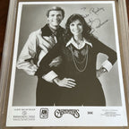 CARPENTERS * KAREN + RICHARD * PSA * Autograph Pop Duo Publicity PHOTO Signed
