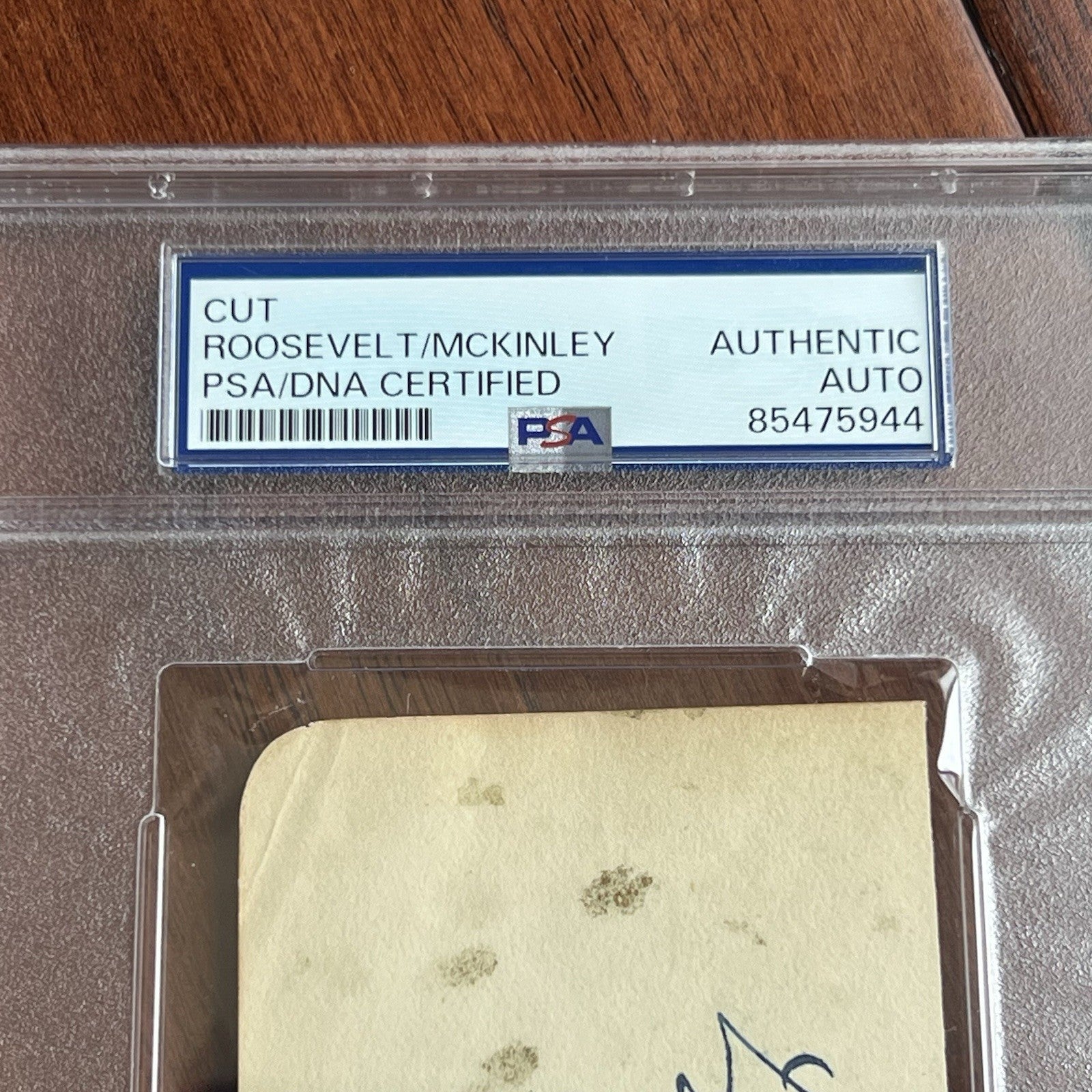 THEODORE ROOSEVELT & WILLIAM McKINLEY * PSA & JSA * Autograph Album Page SIGNED