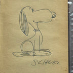 CHARLES M SCHULZ * PSA * Autograph SNOOPY Hand-Drawn Artwork Signed * PEANUTS