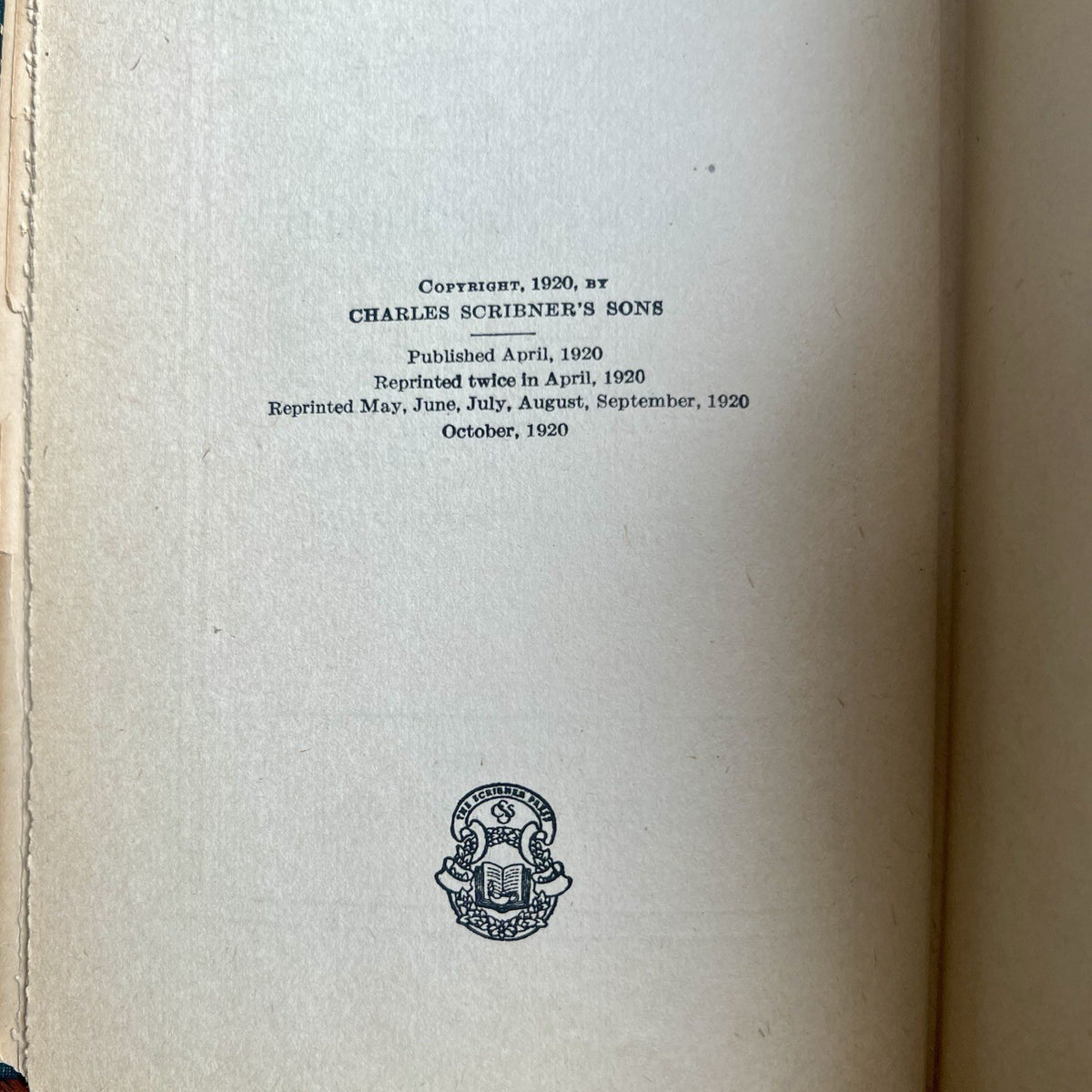 F. SCOTT FITZGERALD * PSA * 1st Ed Autograph THIS SIDE OF PARADISE Book Signed
