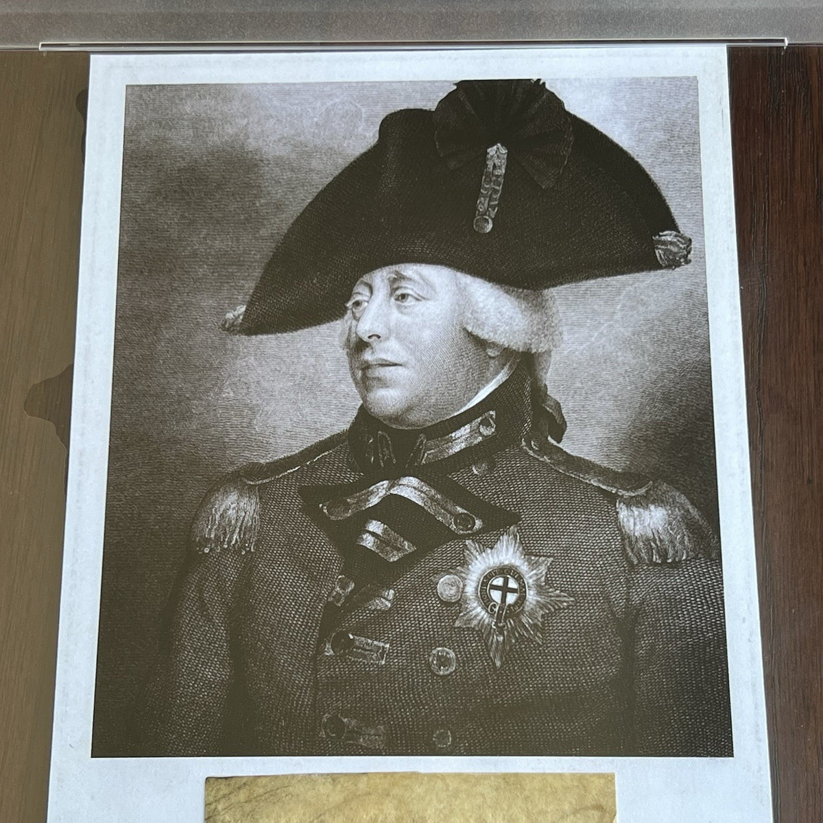 KING GEORGE III * PSA/DNA * Autograph CUT SIGNATURE Engraving Signed * England