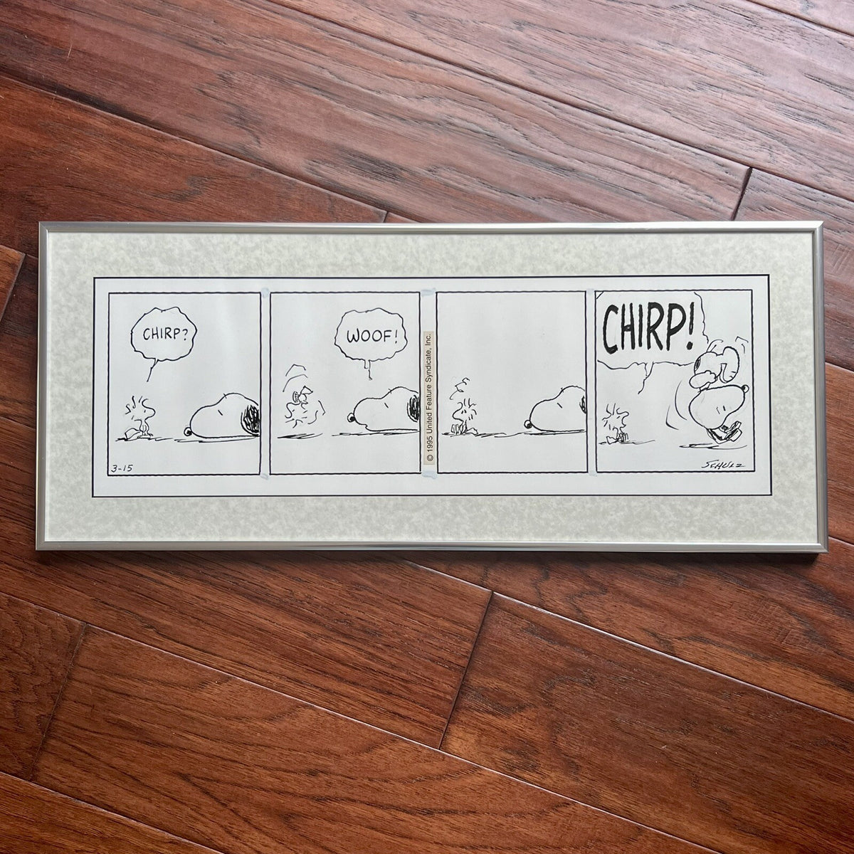 CHARLES SCHULZ * PSA * Original Snoopy Artwork Strip Signed * Autograph Drawing