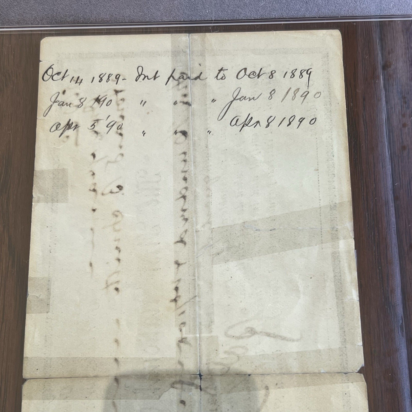 VIRGIL EARP * PSA * OK CORRAL Marshal AUTOGRAPH Loan Document SIGNED WYATT Bro