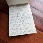 JACK RUBY * BAS * Oswald Shooter Mini HANDWRITTEN NOTEPAD * not Autograph Signed