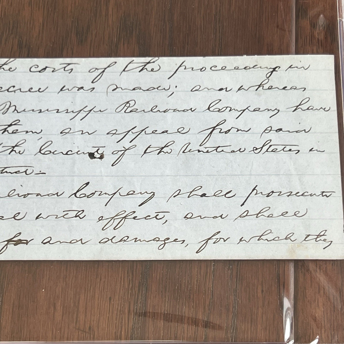 ABRAHAM LINCOLN * PSA * Handwritten LEGAL CASE Cut from an Autograph Doc Signed