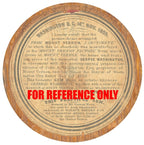 GEORGE WASHINGTON * Authentic MOUNT VERNON Wood Artifact Relic * 1859