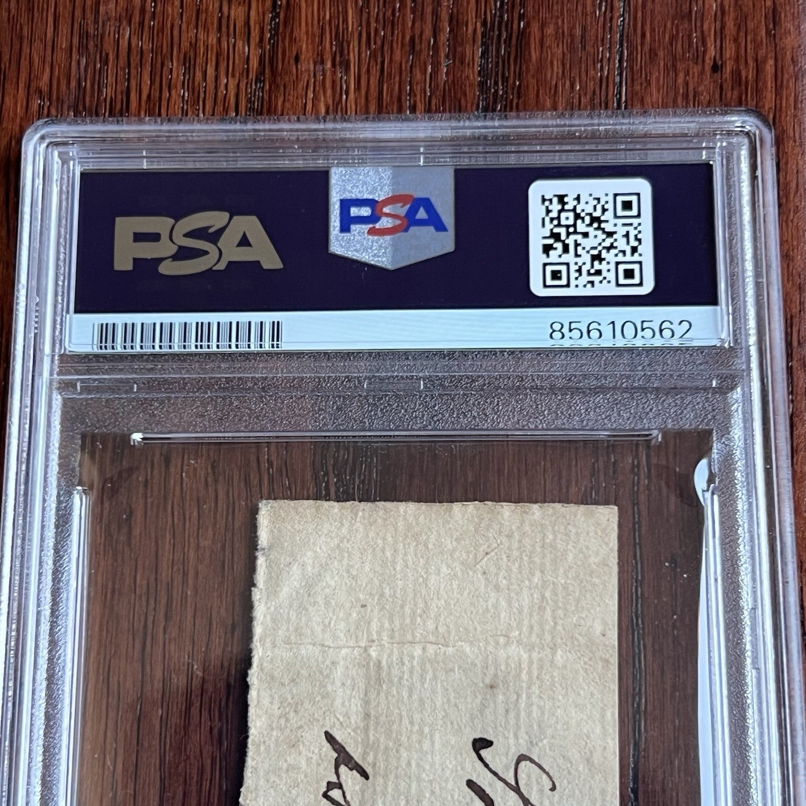 RICHARD STOCKTON * PSA * Autograph Cut NJ DECLARATION Signer Signature Signed *