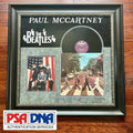 PAUL MCCARTNEY * PSA * ABBEY ROAD Beatles Album * Autograph LP SIGNED Display