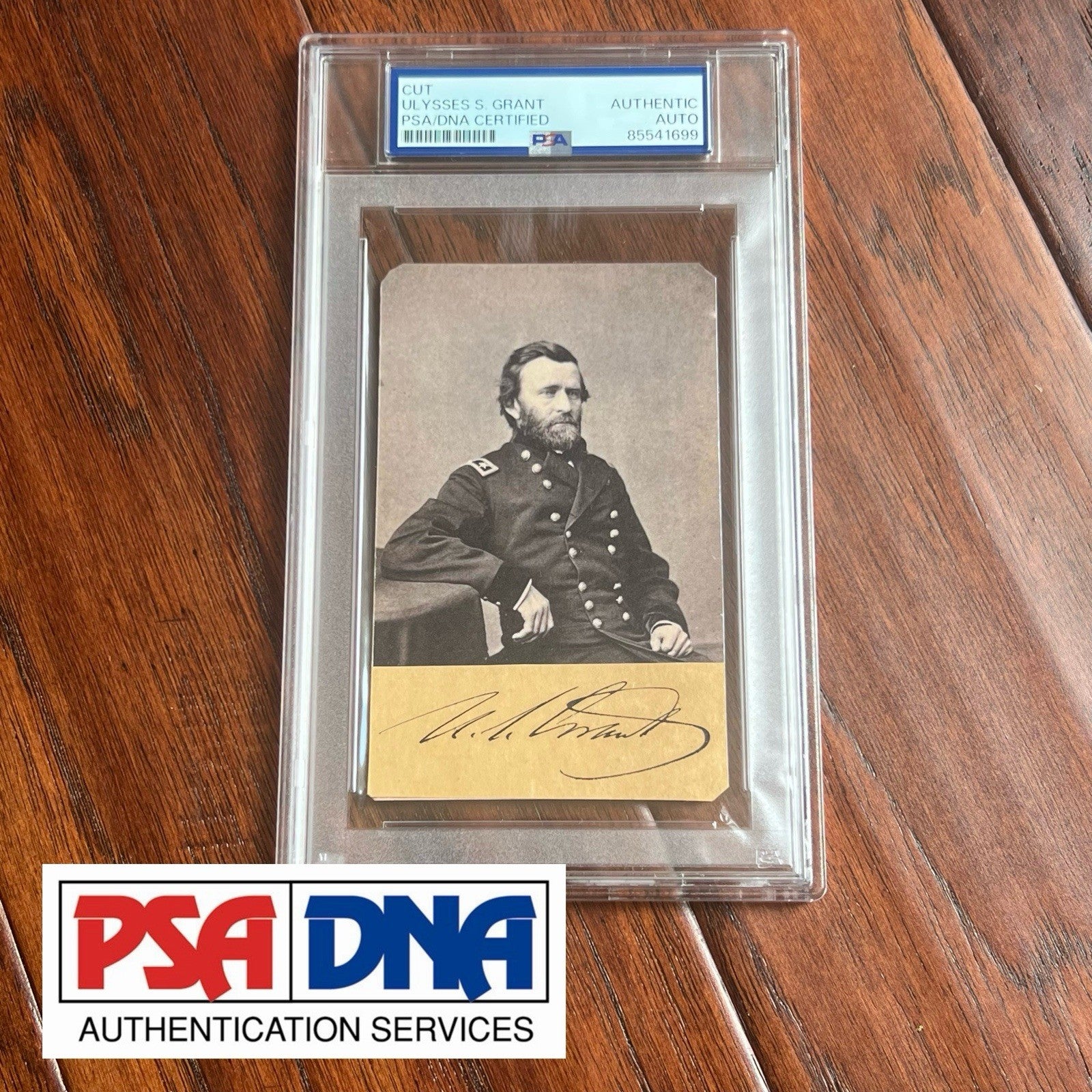 ULYSSES S. GRANT * PSA/DNA * Autograph CUT SIGNATURE Signed CDV  * Civil War