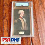 MARQUIS DE LAFAYETTE * PSA * Graded NM-MT 8 Autograph Cut CUSTOM CARD Signed