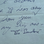 TED KENNEDY * PSA * Humorous "My Big Ass" AUTOGRAPH Note SIGNED * "The Senatoré"