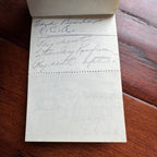 JACK RUBY * BAS * Oswald Shooter Mini HANDWRITTEN NOTEPAD * not Autograph Signed