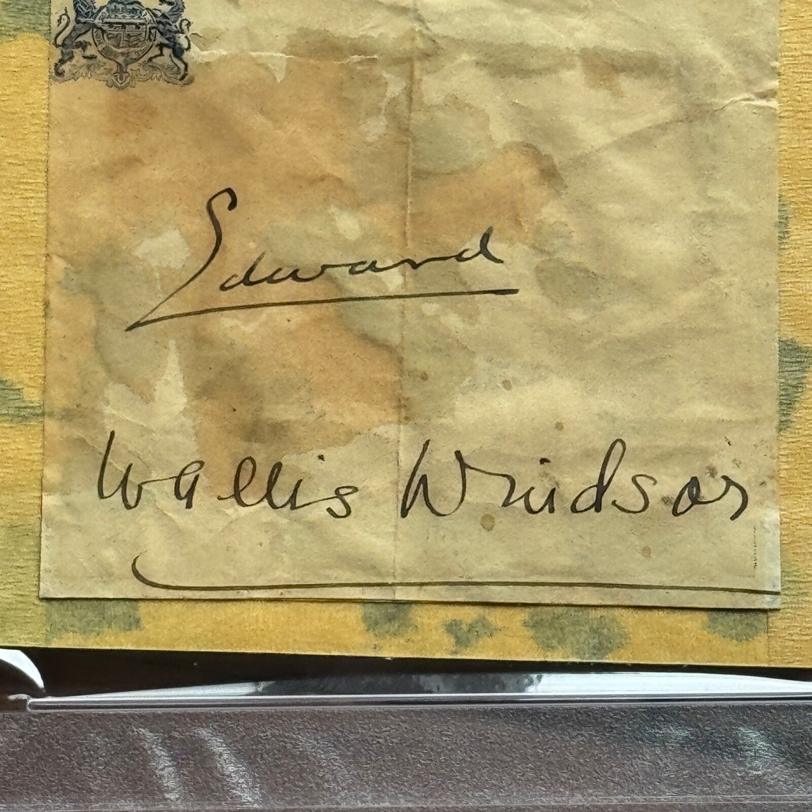 WINDSOR * PSA * Duke & Duchess Autograph BUCKINGHAM PALACE Signed * Edward VIII