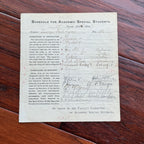 WOODROW WILSON  * JSA * Autograph PRINCETON Academic Schedule SIGNED 2x