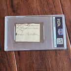 FRANCIS LEWIS * PSA * Autograph Cut Signed * DECLARATION Independence Signer