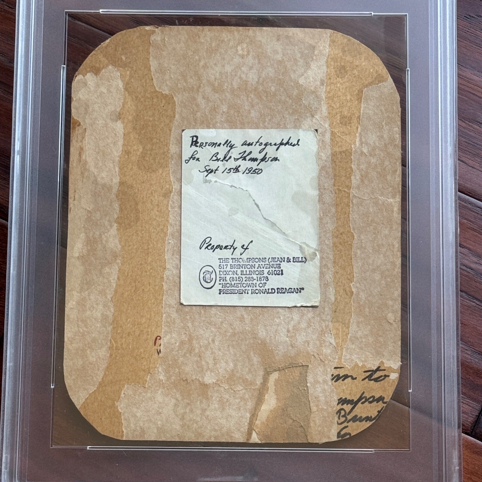 RONALD REAGAN * PSA/DNA * Early Autograph Photo Signed  "Dutch" * 1950