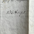 RUTHERFORD B. HAYES * JSA * Autograph State of Ohio Document Signed President