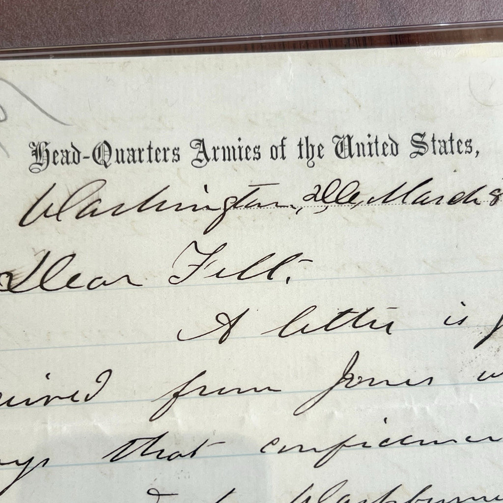 ULYSSES S. GRANT * PSA * 2x Signed Head-Quarters U.S. Armies Autograph Letter